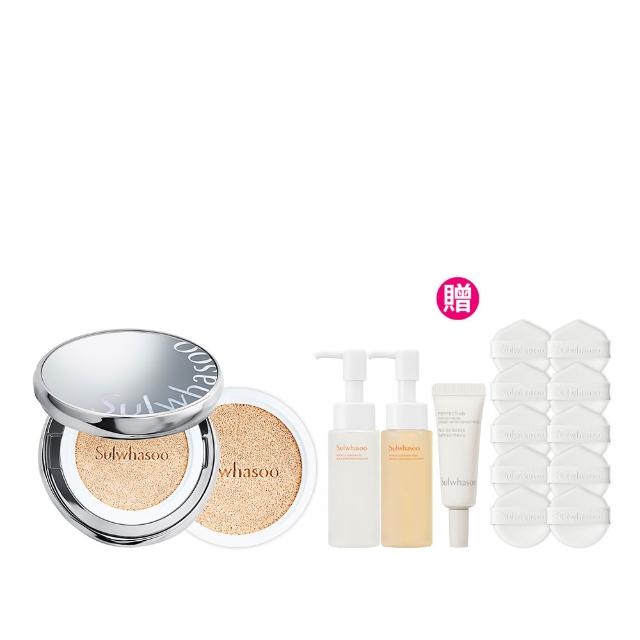 【Sulwhasoo 雪花秀】官方直營 完美珍珠光精華氣墊SPF50 一盒2蕊  (柔焦版/水亮版)