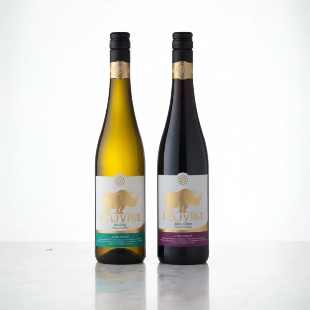 【DELIVINE 德易喝】紅白無酒精葡萄酒 2入組合