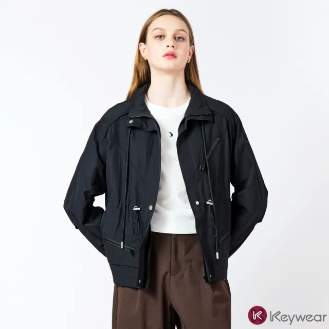【KeyWear 奇威名品】都會詩篇-網路獨家復古皮衣/機能立領風衣外套(2款任選)