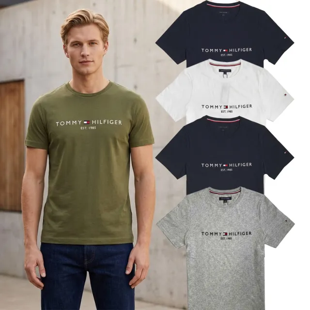 【TOMMY HILFIGER】經典刺繡款 1985文字 多款多色 金字草寫(平輸品)