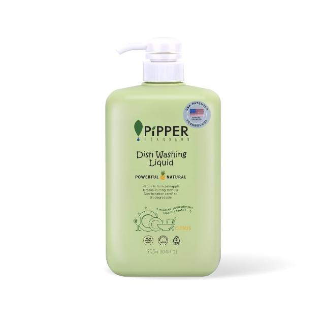 【PiPPER STANDARD 沛柏】鳳梨酵素洗碗精900ml-柑橘/綠薄荷(不刺激認證 溫和不傷手)