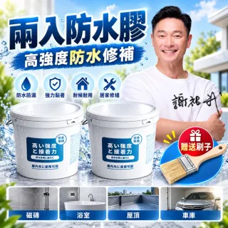 【寶媽咪】強效防水膠2入漏水救星(防霉因子不泛黃/延展性強/補牆裂縫/台灣製造/謝祖武/頂樓修繕)