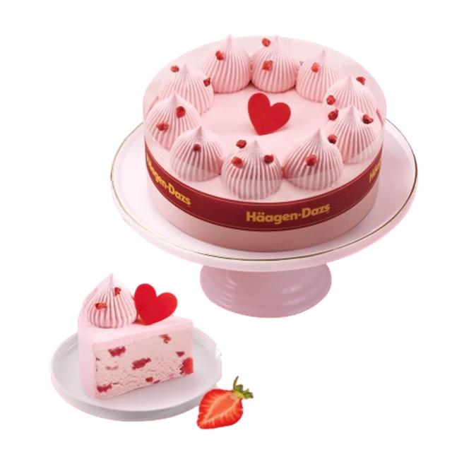 【Haagen-Dazs 哈根達斯】五吋戀戀草莓冰淇淋蛋糕