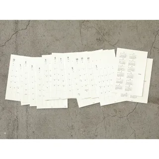 【MIDORI】《2027 年 MD Calendar 月曆貼紙》M size