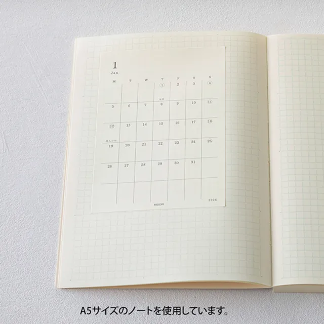 【MIDORI】《2027 年 MD Calendar 月曆貼紙》S size