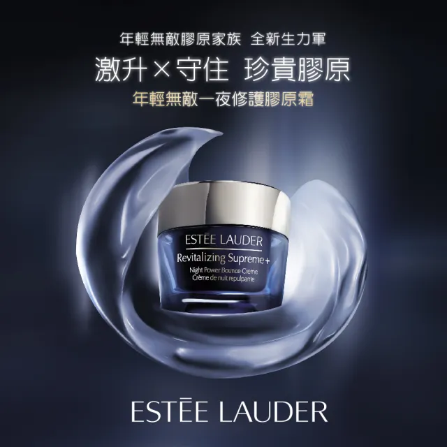 【Estee Lauder 雅詩蘭黛】無敵膠原家族日夜保養組(膠原藍霜75ml贈膠原霜15mlx2+膠原藍霜15mlx2)