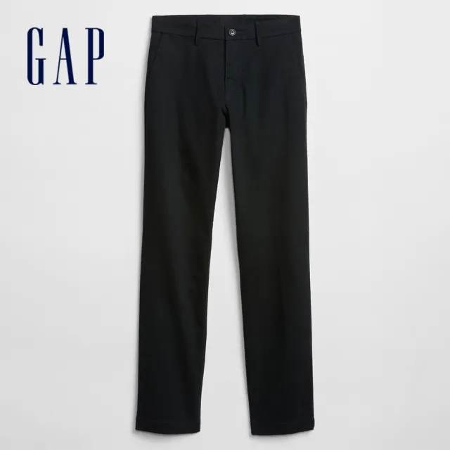 【GAP】男裝 棉質微彈直筒卡其褲-多色任選(500359)