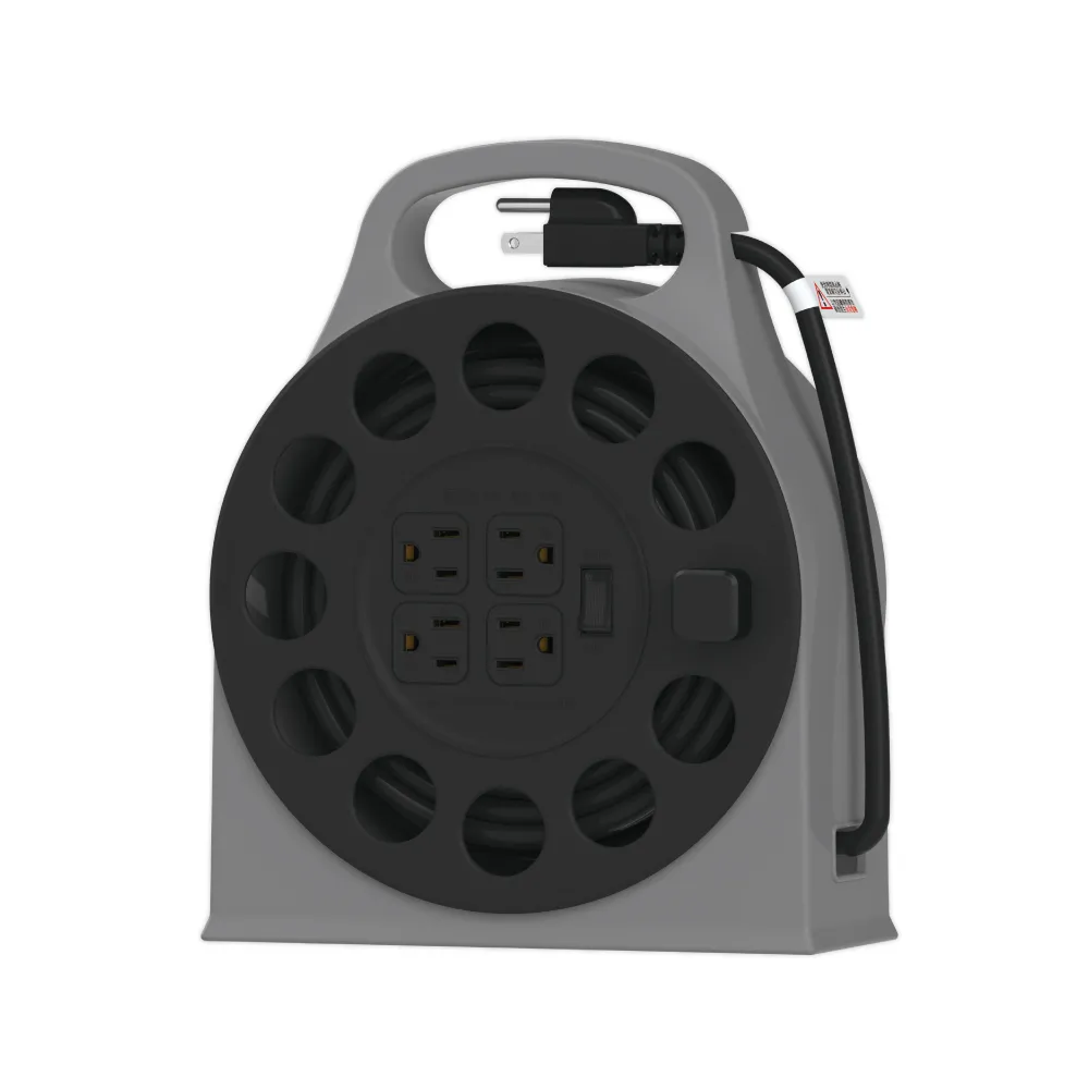 【iPlus+ 保護傘】1開4座3P輪座式延長線7.5m(P-U-7142.露營延長線.戶外延長線.動力線.台灣製)