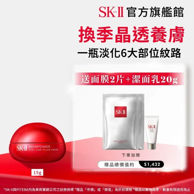 【SK-II】官方直營 肌源賦能撫紋眼霜 15g(撫紋小紅球)