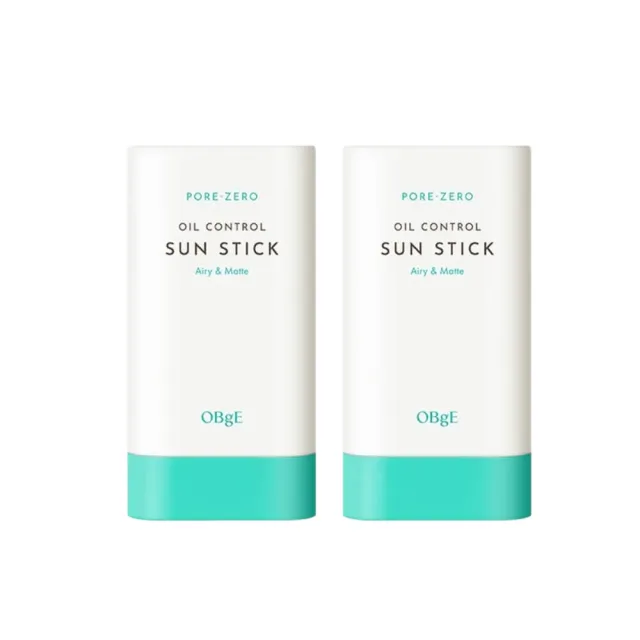 【OBgE】控油清爽防曬棒SPF50+ PA++++ 18g*2入組（平行輸入)