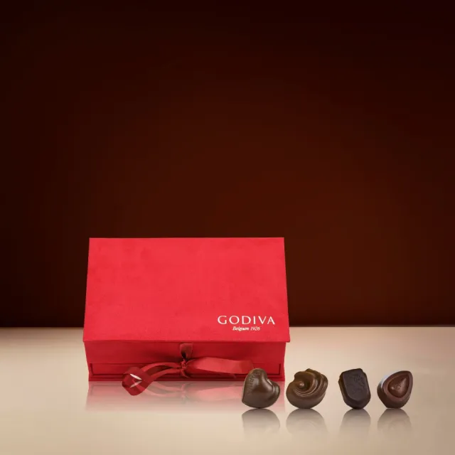 【GODIVA】巧克力紅色珠寶禮盒12顆(生日禮、情人節、中秋禮)