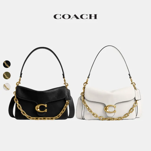 【COACH】蔻馳官方直營 CHAIN TABBY 單肩手袋 肩背包-多款任選(CY919)