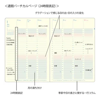 【MIDORI】《2027 年 Day Length Diary 一日之長手帳》
