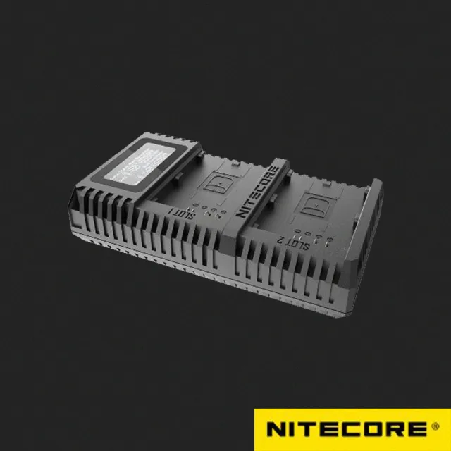 【NITECORE】UCN2 PRO 奈特科爾 USB行動快充QC 液晶雙槽充電器(For CANON LP-E6P/LP-E6NH/LP-E6N/LP-E6)