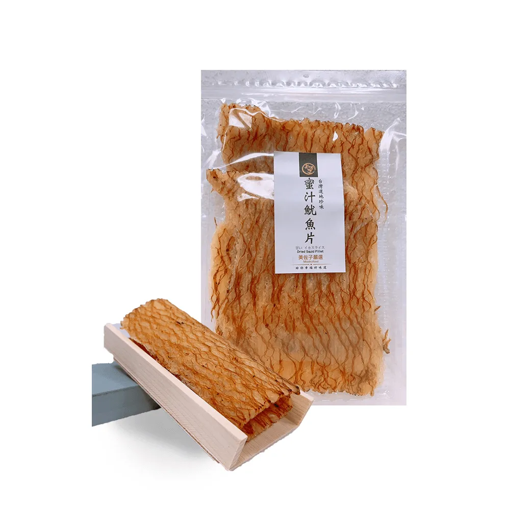 【美佐子MISAKO】海味系列-蜜汁魷魚片(80g/包)