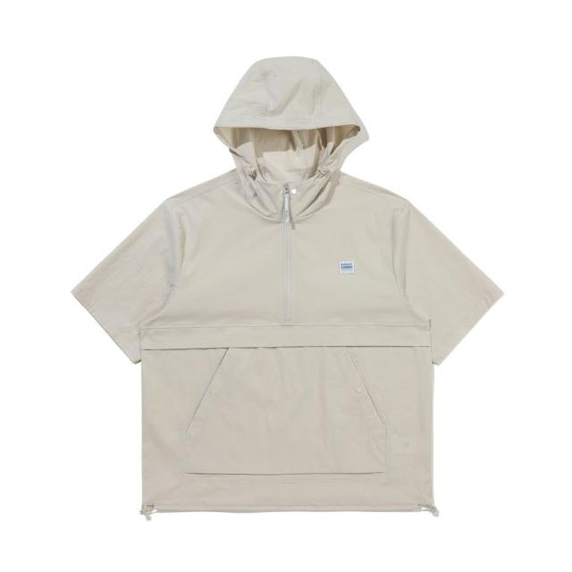 【KODAK Apparel】官方旗艦館 柯達 中性 短袖T恤 連帽 半開襟 IVORY 象牙白 / KB602031IVR