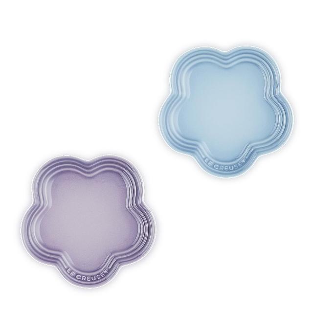 【Le Creuset】瓷器花型淺盤-小(水漾藍/藍鈴紫 2色選1)
