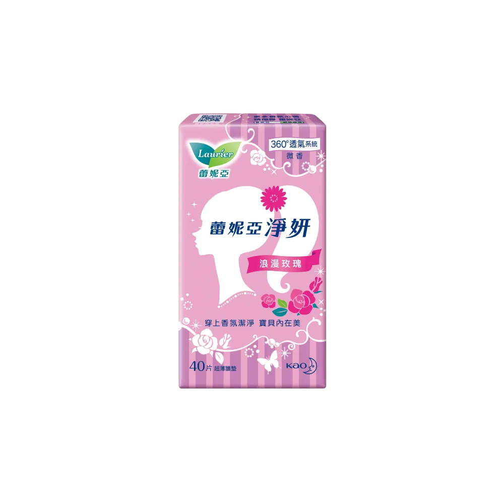 【Laurier 蕾妮亞】淨妍護墊箱購 浪漫玫瑰微香箱購(40片X24包)