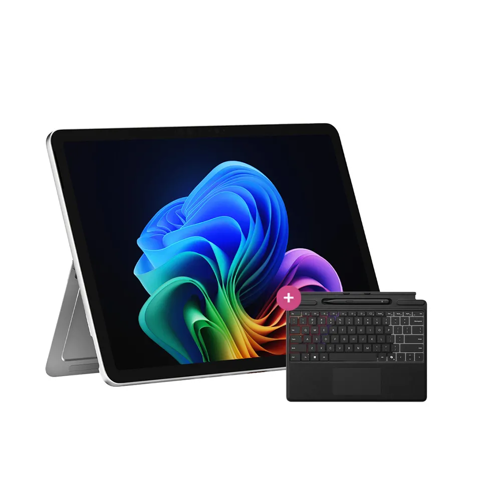 【Microsoft 微軟】鍵盤蓋組★Surface Pro 12吋 輕薄觸控 AI筆電-白金(X Plus/16G/512G/W11)