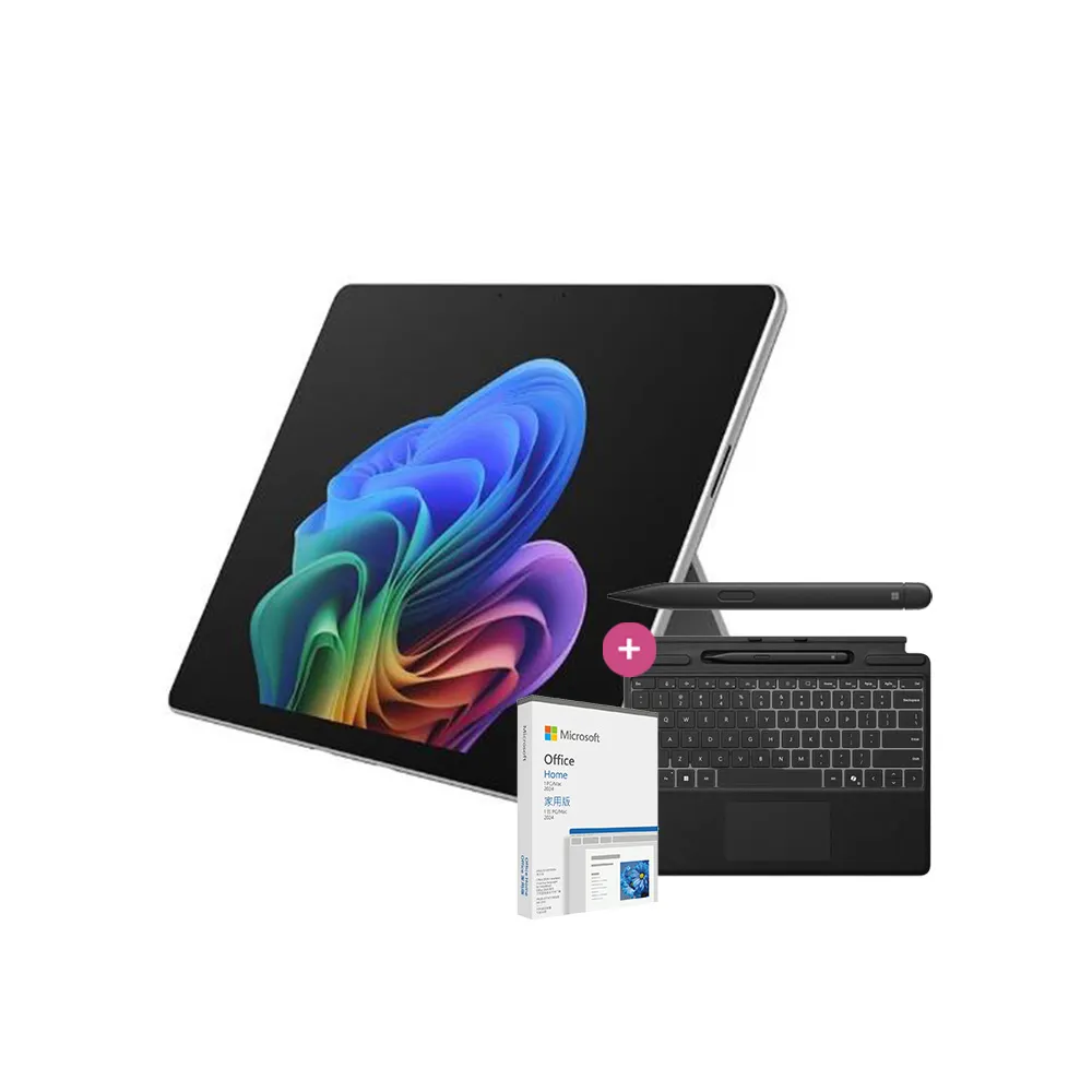 【Microsoft 微軟】鍵盤蓋+筆組+2024組★Surface Pro-13吋觸控AI筆電(第12版/X2 Elite/16G/512G/OLED/W11H)