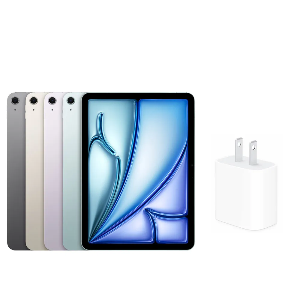 【Apple】2026 iPad Air M4晶片/13吋/WiFi/128G 平板電腦(20W原廠快充頭組)