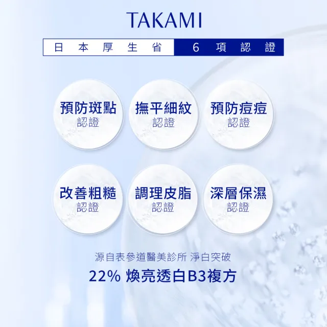 【TAKAMI】官方直營 B3極淨白淡斑精華 30ml /B3小白瓶