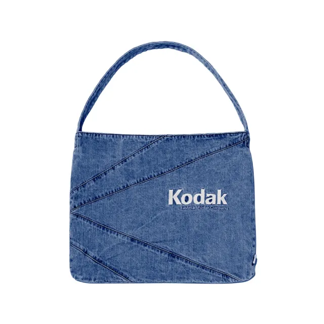 【KODAK Apparel】官方旗艦館 柯達 中性 側背包 丹寧HOBO包 DENIM 深丹寧 / KB624002DNM