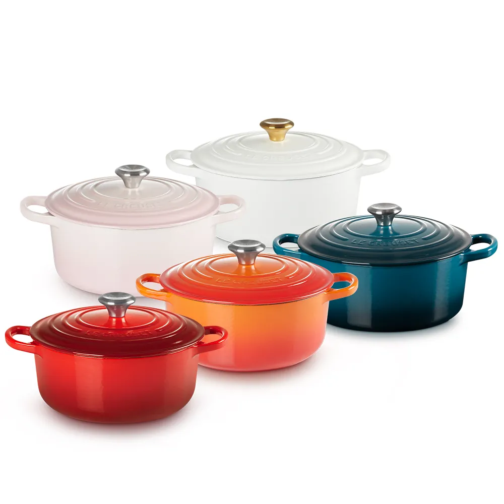 Le Creuset】典藏琺瑯鑄鐵鍋圓鍋22cm(多色選1) - momo購物網- 好評推薦