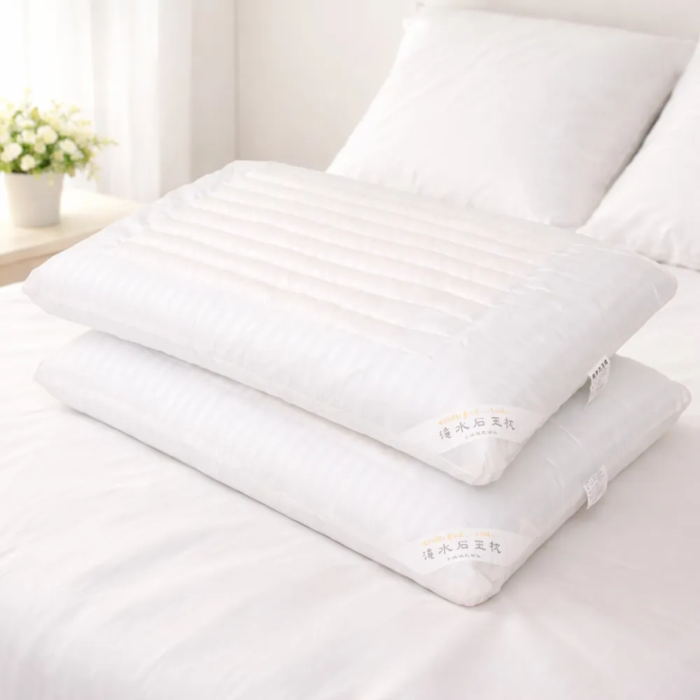 石枕 Chinese Stone Pillow 陰陽太極 白石 風水グッズ R.Q.POLO】ICE PILLOW 清涼淹水石頭枕1入(天然白玉石涼感枕夏季降溫舒