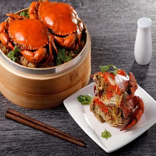【華得水產】緬甸熟凍爆蛋特大紅蟳4隻組(250-280g/隻)