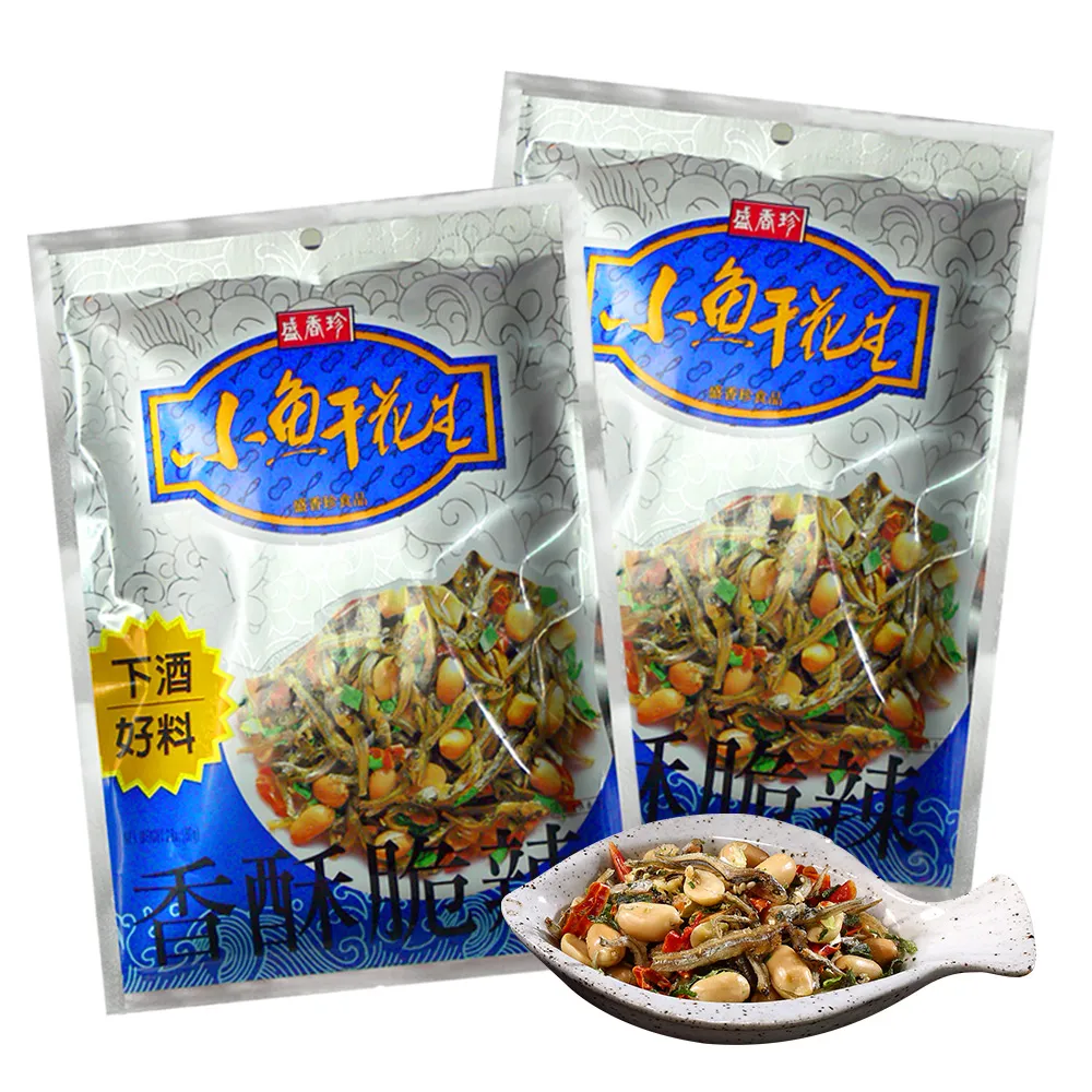 【盛香珍】小魚干花生80gX12包入(一包內約10小包入) 