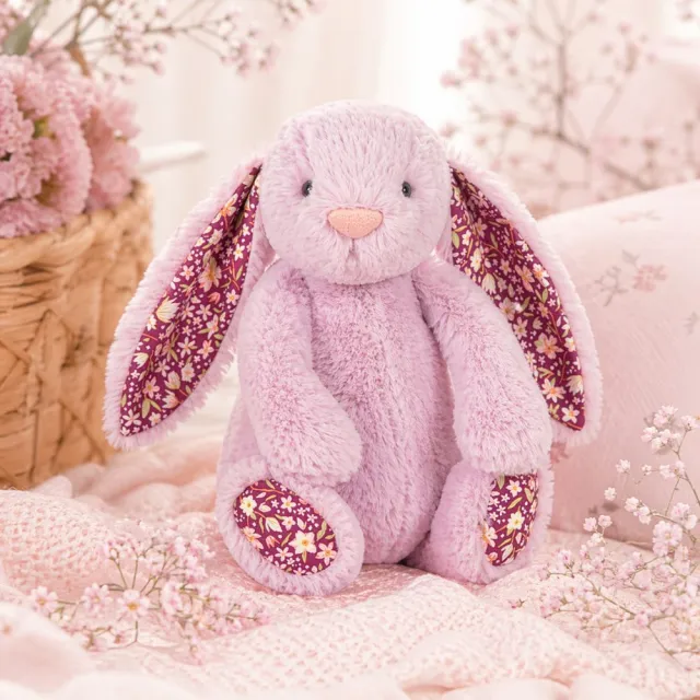 【JELLYCAT】金標 紫色花耳兔 娃娃