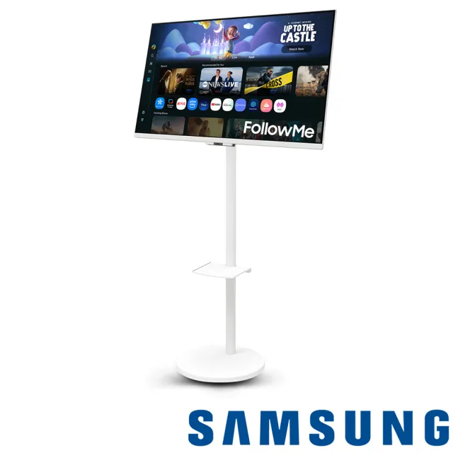 【Samsung 三星】FollowMe移動式 AI智慧聯網螢幕組★S32FM501EC 32型M5智慧聯網螢幕(內建喇叭/遙控器)