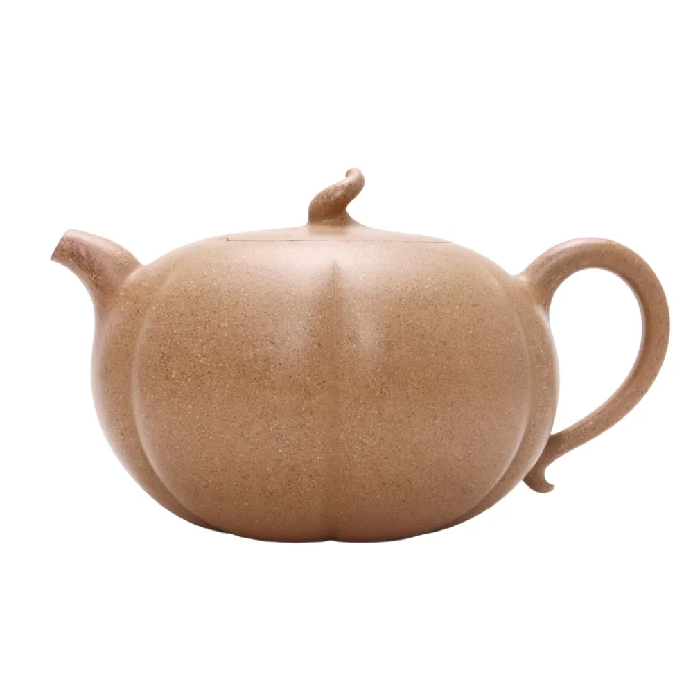 唐泉茗茶】段泥素心南瓜壺(中國工藝美術大師林靖崧精品紫砂壺) - momo