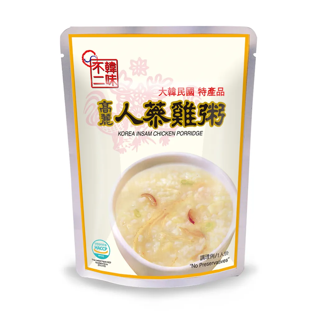 【韓味不二】韓國高麗人蔘雞粥280gx1包