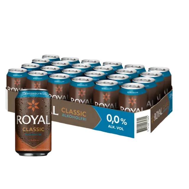 即期品【Royal】無酒精黑麥啤酒風味飲330mlx24瓶/箱