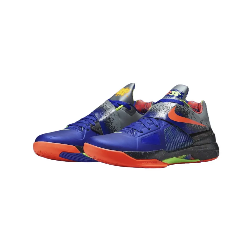 NIKE 耐吉】Nike KD 4 Nerf 螢光紫藍FQ8180-400(休閒鞋男鞋) - momo