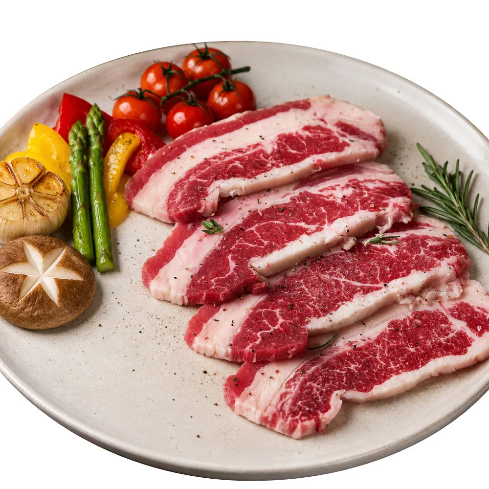 【約克街肉鋪】豪鮮_美國安格斯凝脂牛五花牛排20片(100g±10%/片)
