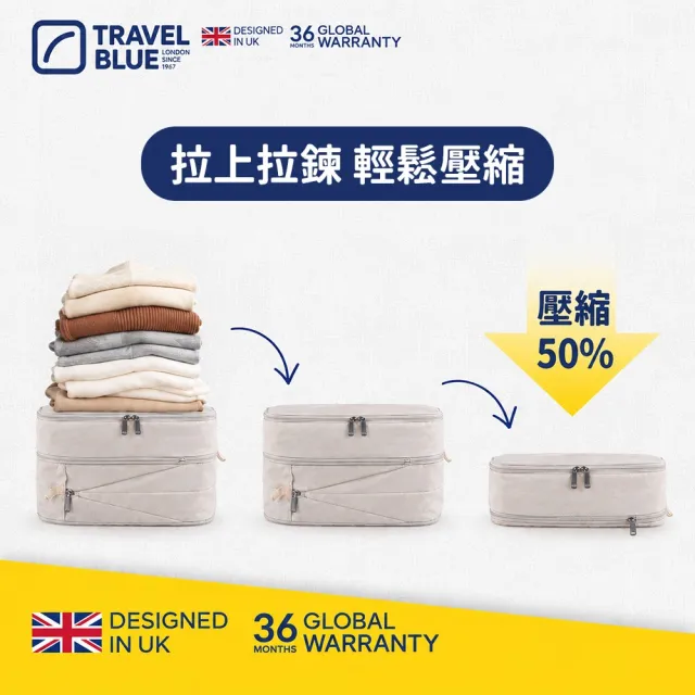 【Travel Blue 藍旅】旅行壓縮袋 S號  三色(手提包/旅行袋)