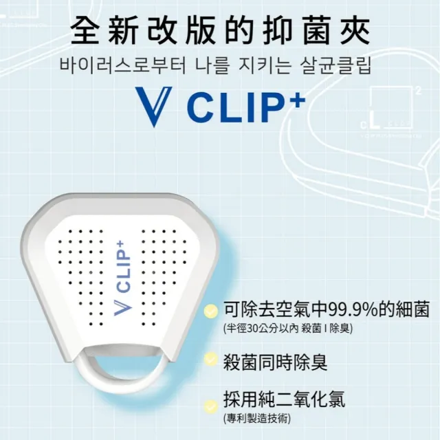 【Lab.K】新款V-Clip+隨身抑菌夾