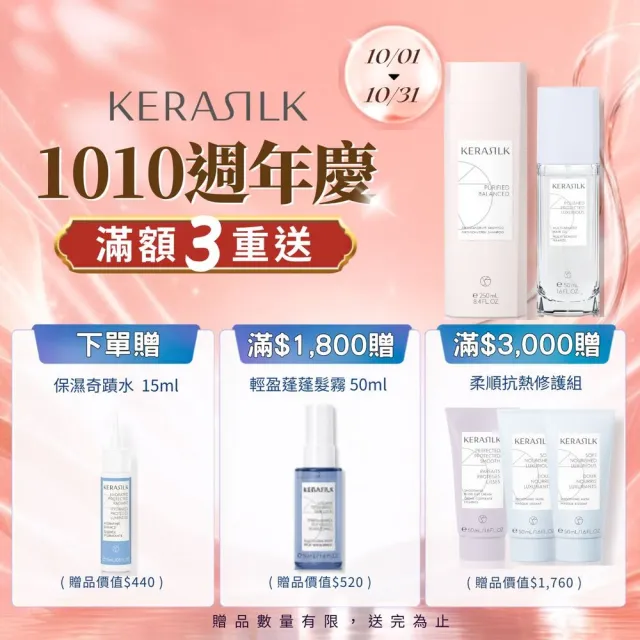 【KERASILK】水誘晶漾髮露75ml☆絲馭洸特殊個別處方(乾性、缺水受損髮質適用/持久滋潤/保濕修護/減少分岔)
