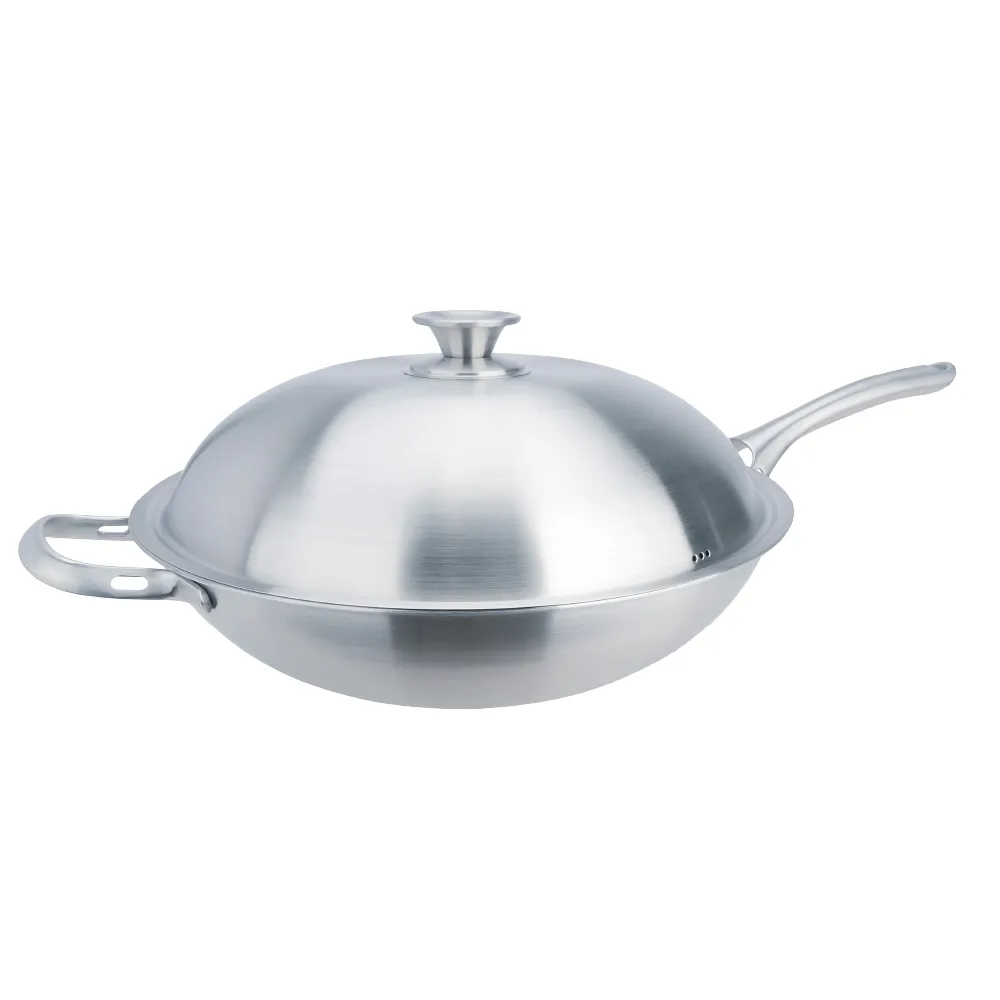 【CHEF 掌廚】316不鏽鋼 七層複合金煎炒鍋33cm(IH爐電磁爐可用鍋)