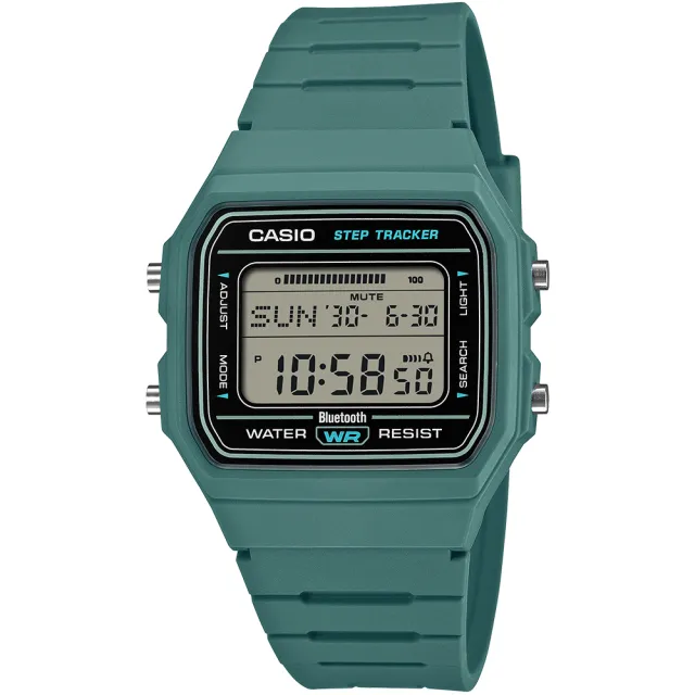 【CASIO 卡西歐】藍芽連線輕巧纖薄經典款電子錶-3款可選 雙11 送禮(F-B100W系列)