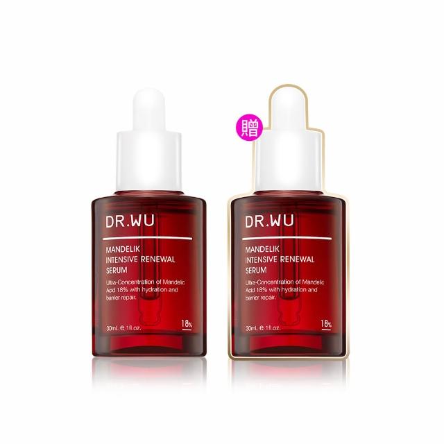 【DR.WU 達爾膚】杏仁酸亮白煥膚精華18％ 30ML(2入組)