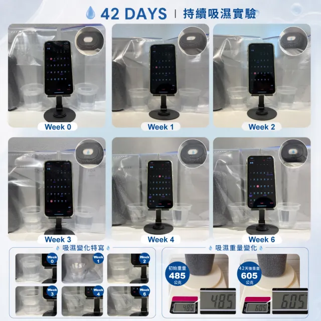 【AIMY】綠能炭矽除濕石 AIM-DH03-T 疊疊樂*1組(無還原座) 日本設計/台灣製造