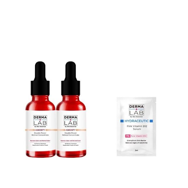【DermaLab 德美醫研】極效雙重維他命A逆齡精華30ml(2入組)