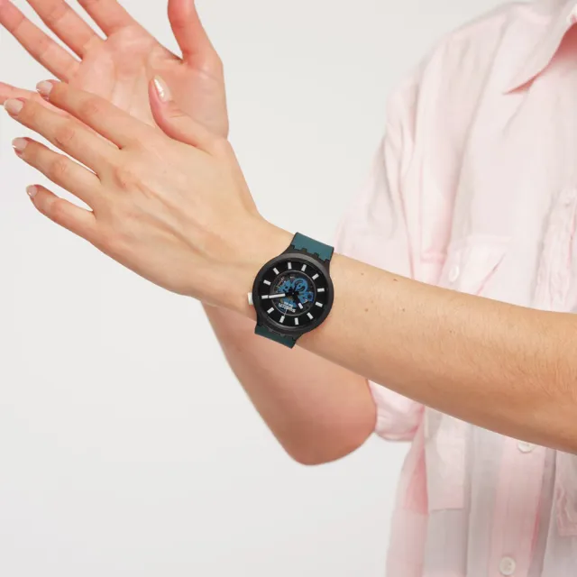 【SWATCH】BIG BOLD系列 大錶面手錶/鏤空機芯/男錶/女錶/瑞士製造/綜合賣場 (47mm)