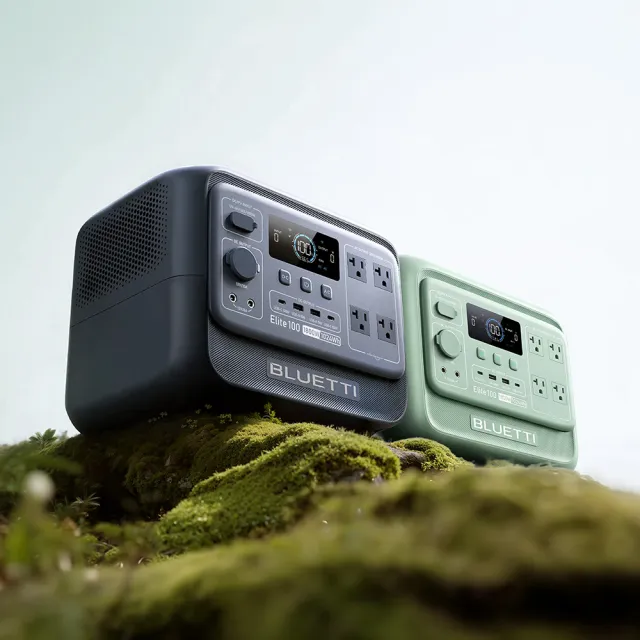 【BLUETTI】1800W電吉拉mini儲能電源+100W太陽能板+專屬收納包(戶外行動電源／行動電站／露營電源)