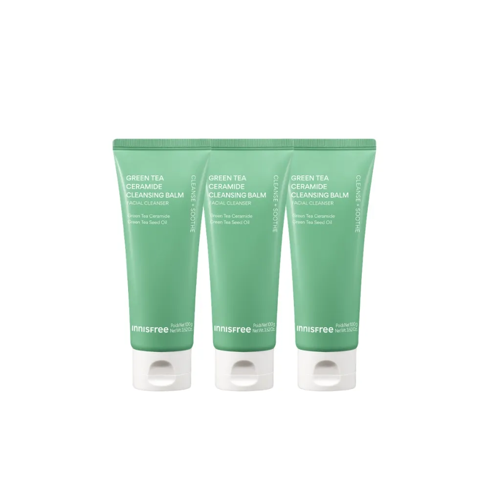 【innisfree】綠茶神經醯胺洗卸兩用膏 100g(3入組)