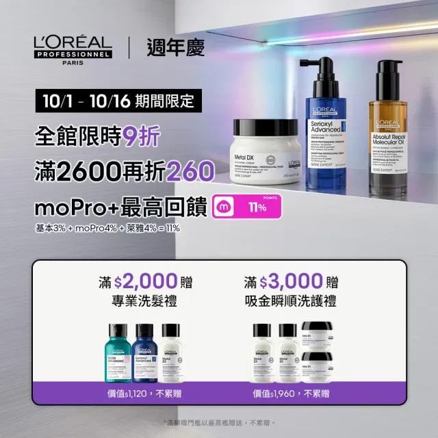 【L’OREAL 巴黎萊雅PRO】絲芮雅活力啟動精粹 90ml (建髮小藍瓶/養髮/控油/頭皮精華/頭皮調理)